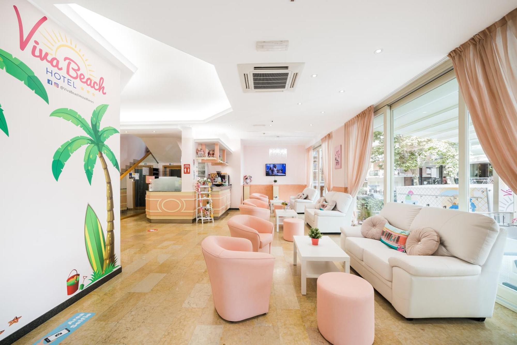 Viva Beach Hotel リミニ エクステリア 写真